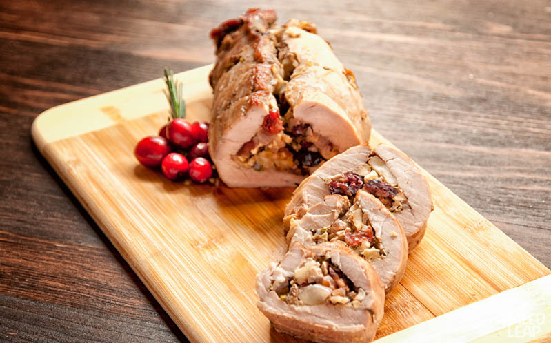 Apple-Sausage Stuffed Pork